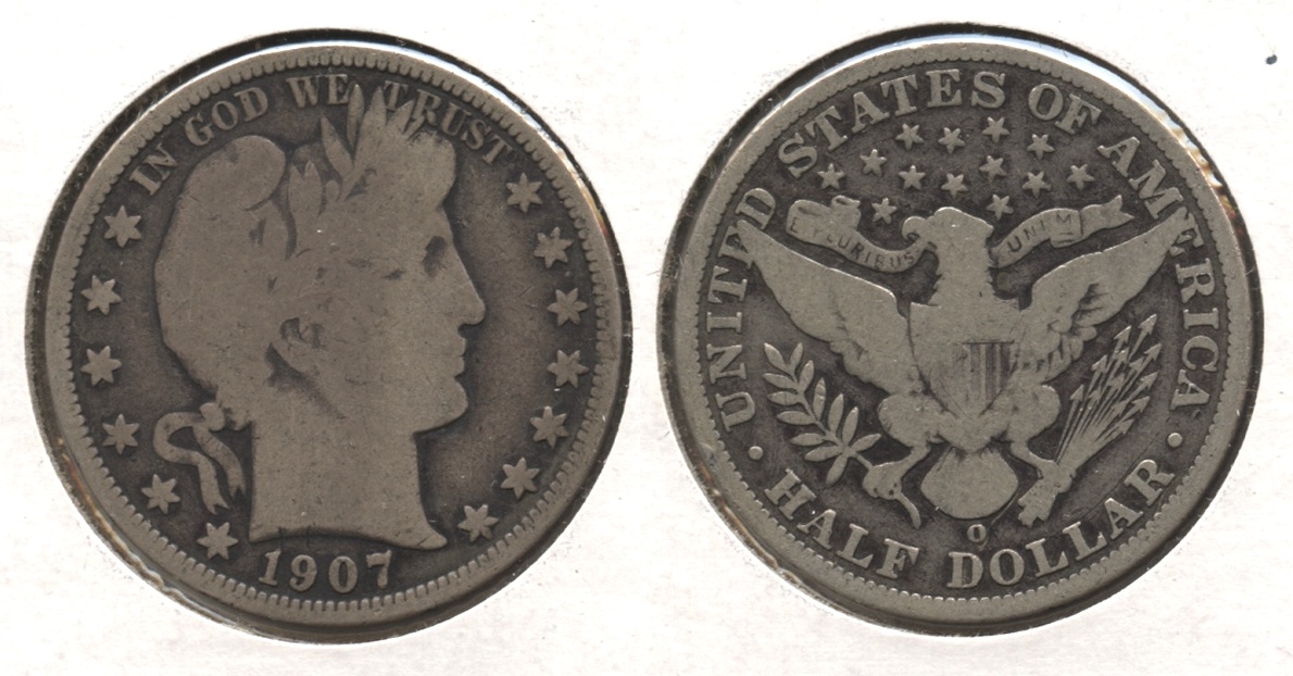 1907-O Barber Half Dollar Good-4 #p