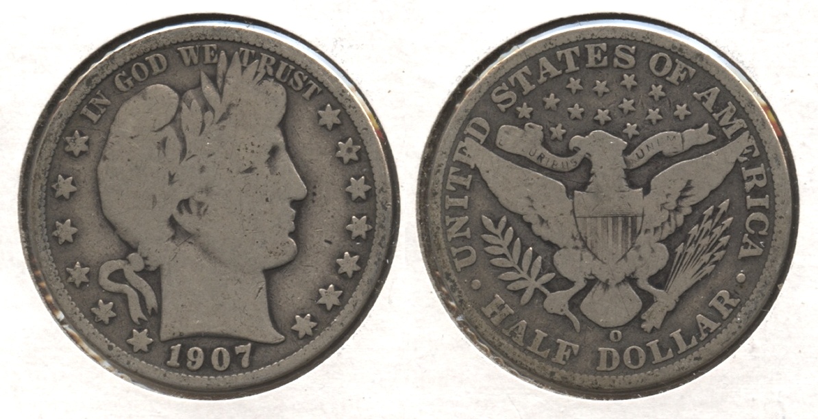 1907-O Barber Half Dollar Good-6 #a