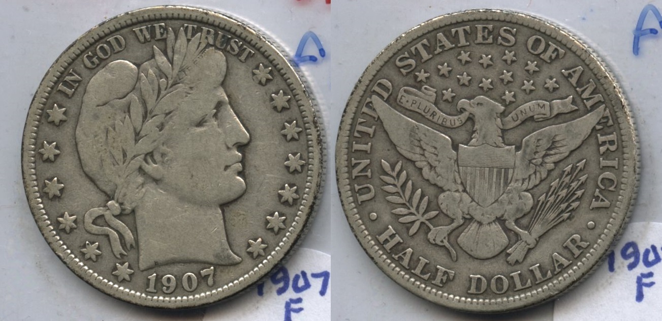 1907 Barber Half Dollar Fine-12