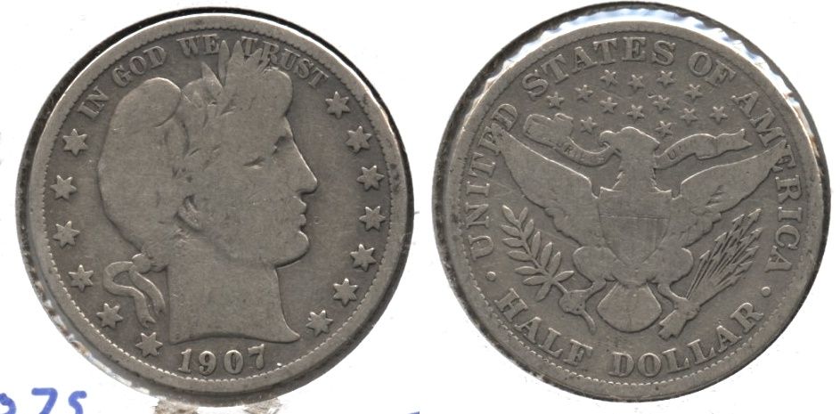 1907 Barber Half Dollar Good-4 j