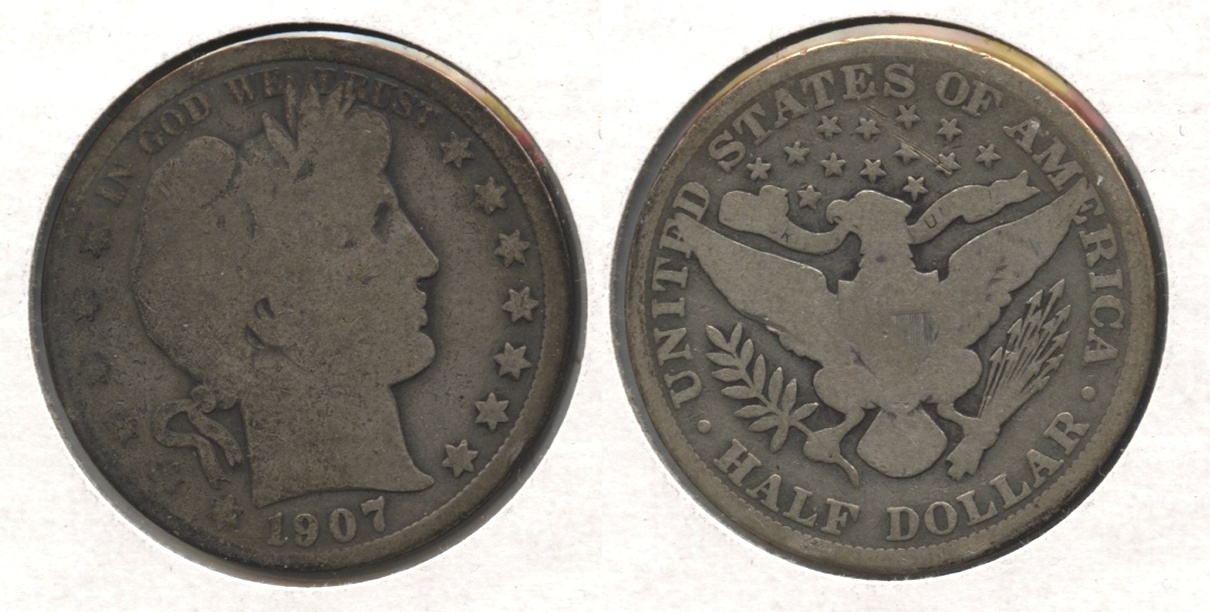 1907 Barber Half Dollar Good-4 #k