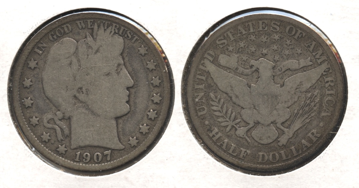 1907 Barber Half Dollar Good-4 #m