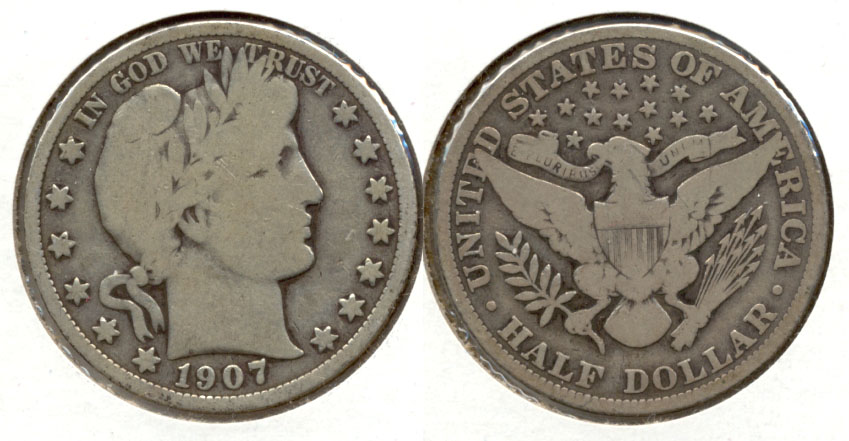 1907 Barber Half Dollar Good-6