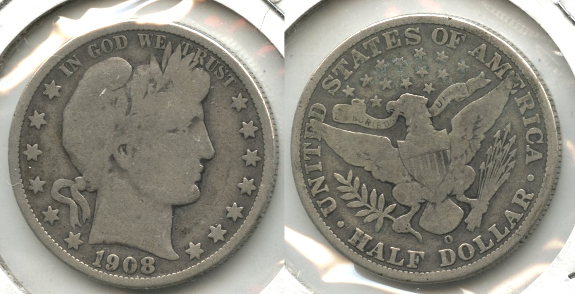 1908-O Barber Half Dollar Good-4 #ab