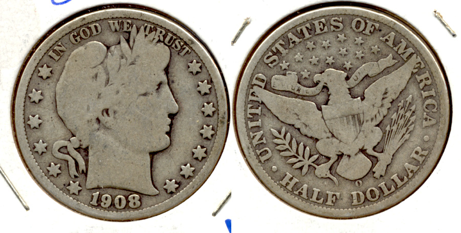 1908-O Barber Half Dollar Good-4 d