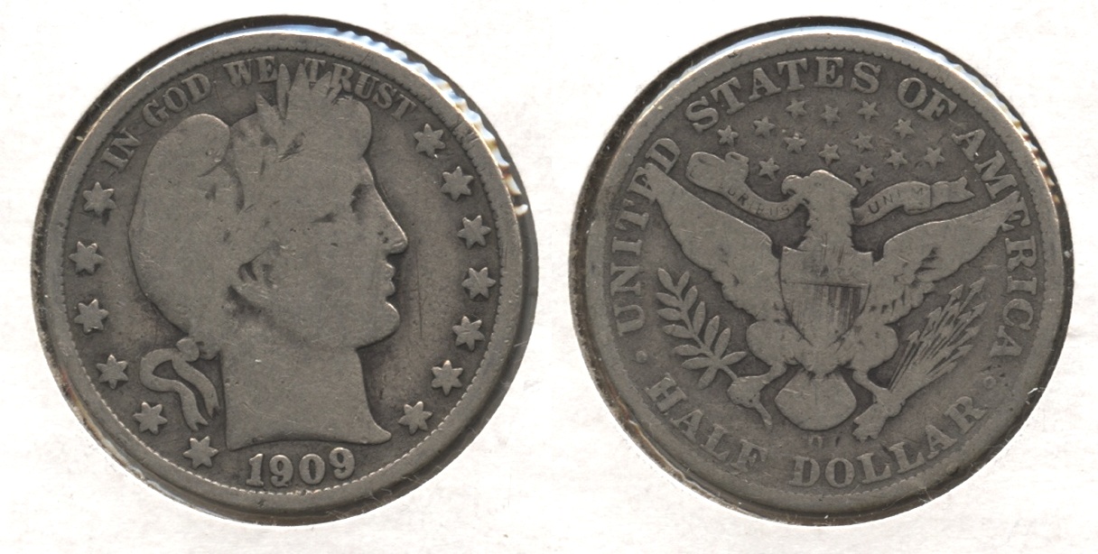 1909-O Barber Half Dollar Good-4 #d