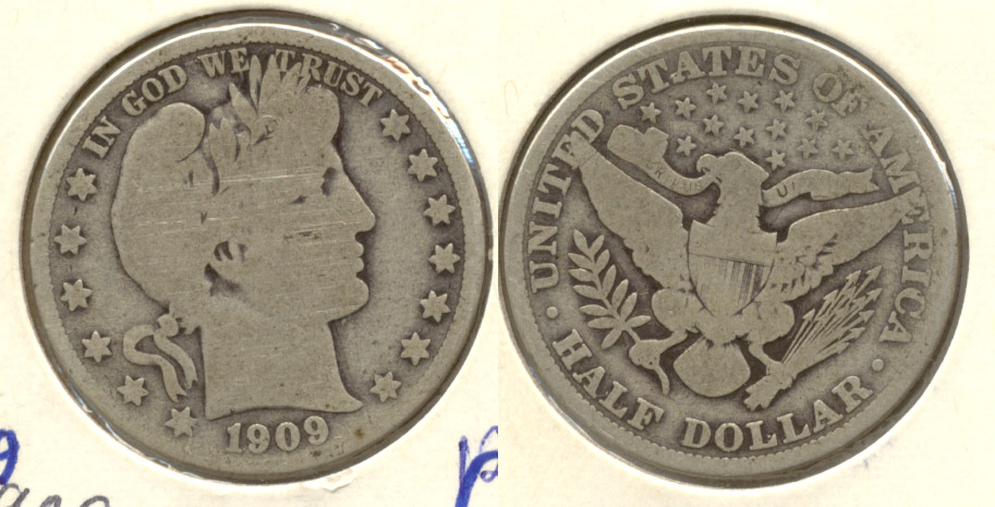 1909 Barber Half Dollar Good-4