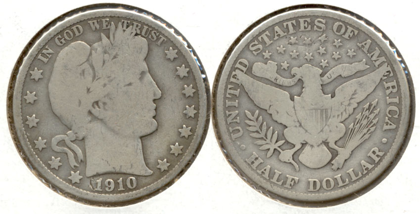 1910 Barber Half Dollar Good-4 b