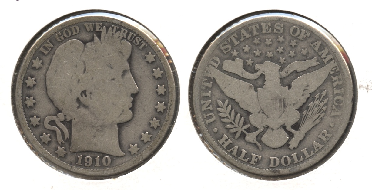 1910 Barber Half Dollar Good-4 #w