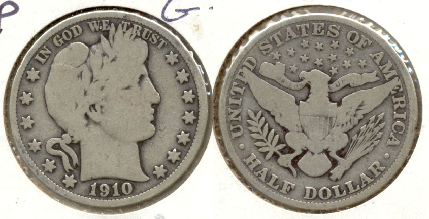 1910 Barber Half Dollar Good-6 e