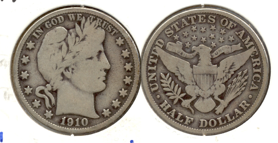 1910 Barber Half Dollar VG-8