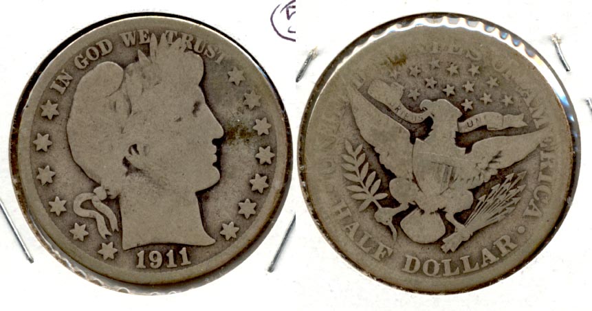 1911 Barber Half Dollar AG-3
