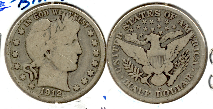 1912-D Barber Half Dollar Good-6