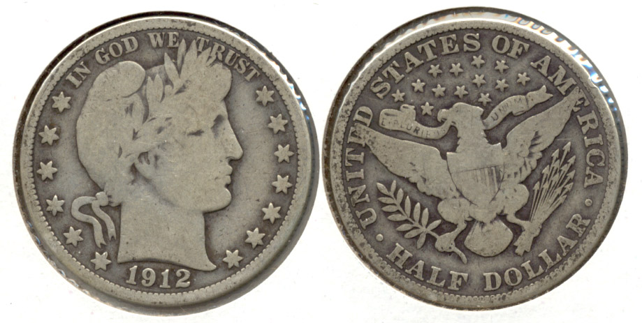 1912 Barber Half Dollar Good-4 c