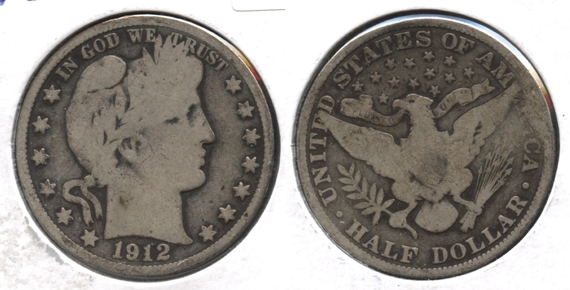 1912 Barber Half Dollar Good-4 #f