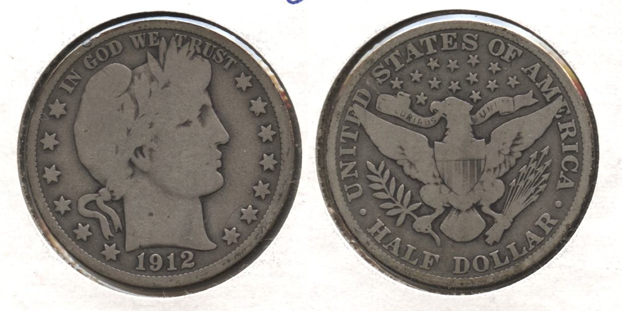 1912 Barber Half Dollar Good-4 #g
