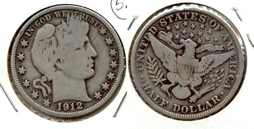 1912 Barber Half Dollar Good-6 b