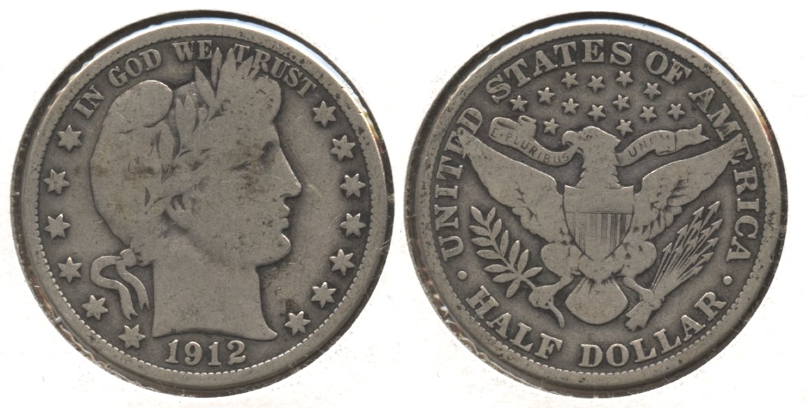 1912 Barber Half Dollar VG-8 #j