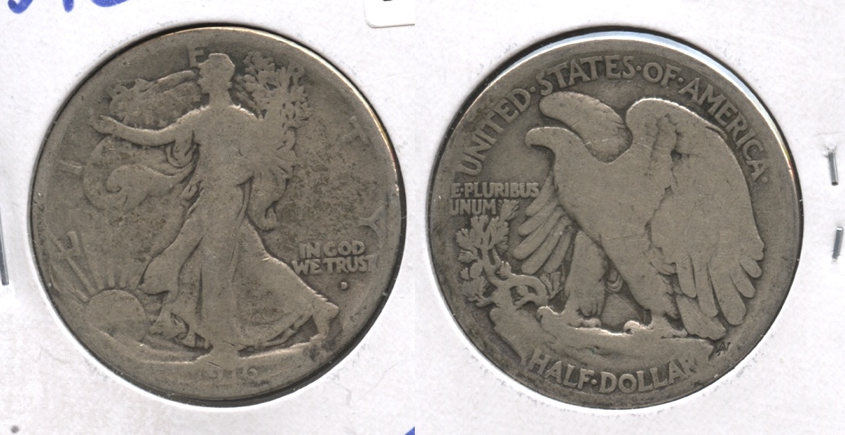 1916-D Walking Liberty Half Dollar Good-4 #j