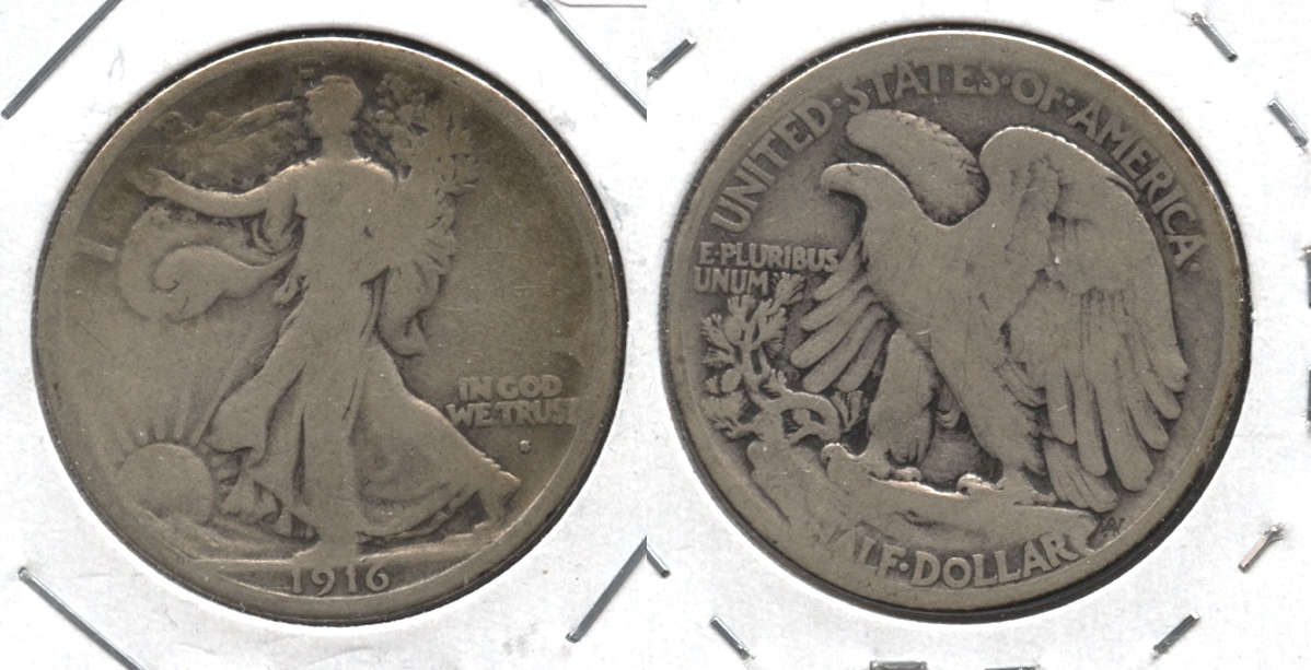 1916-S Walking Liberty Half Dollar Good-4 #a