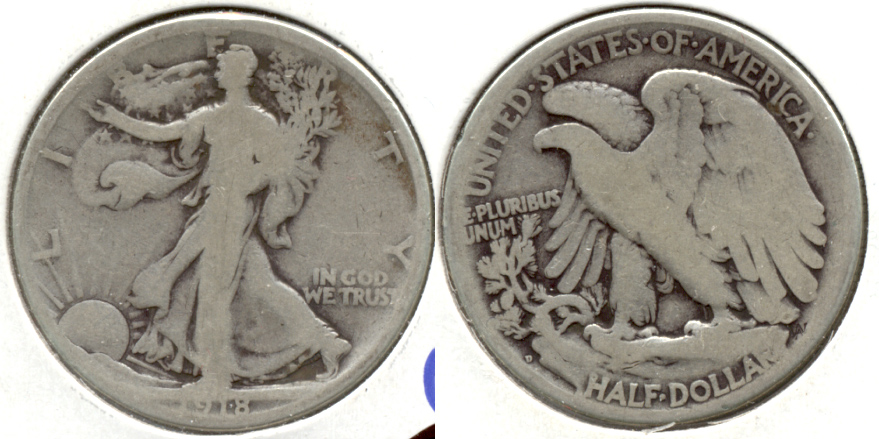 1918-D Walking Liberty Half Dollar Good-4 j