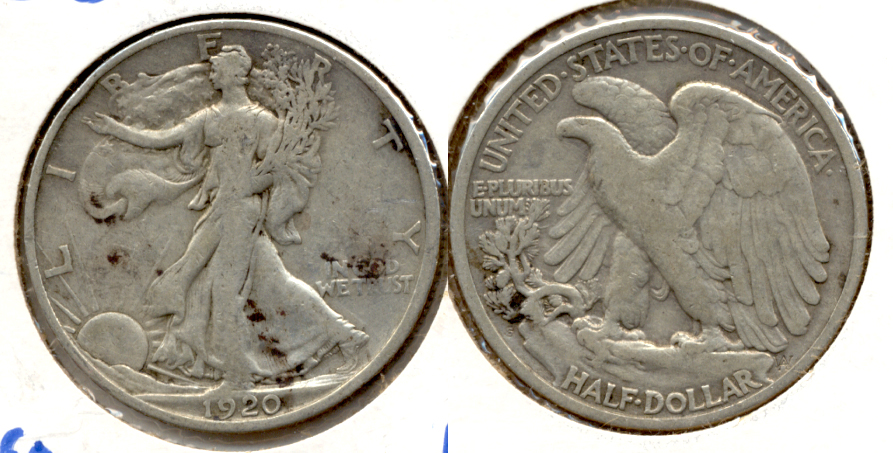 1920-S Walking Liberty Half Dollar Fine-12