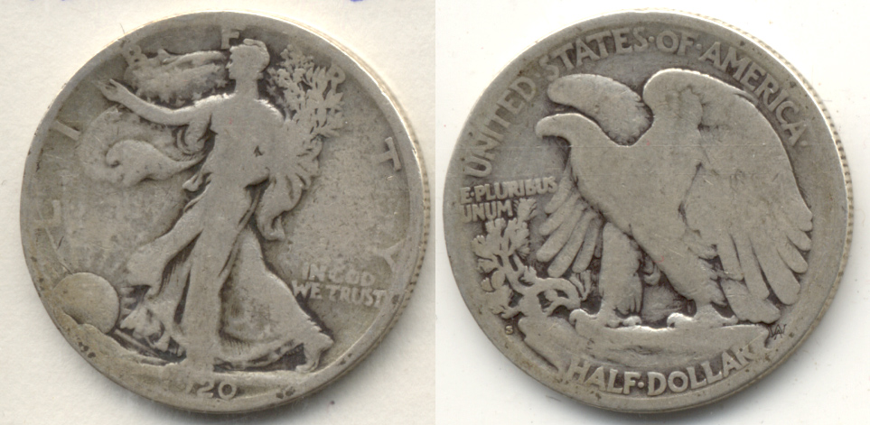 1920-S Walking Liberty Half Dollar Good-4 i