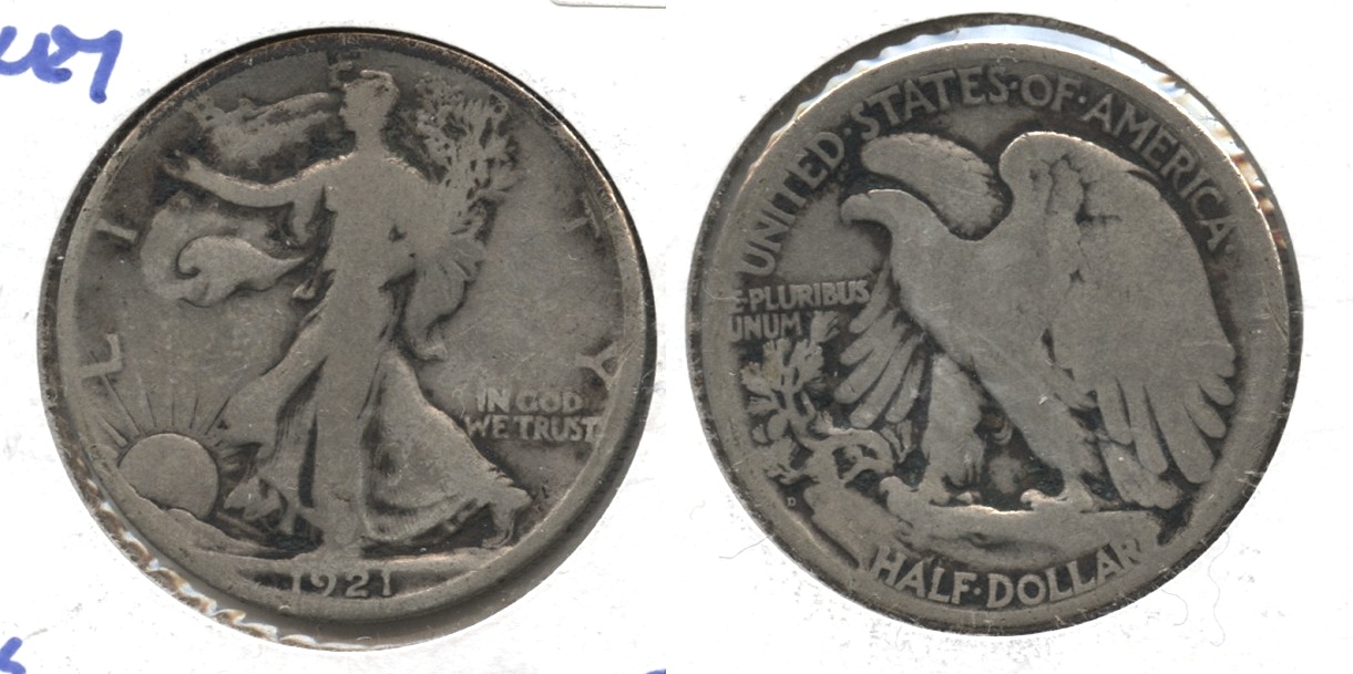 1921-D Walking Liberty Half Dollar Good-4