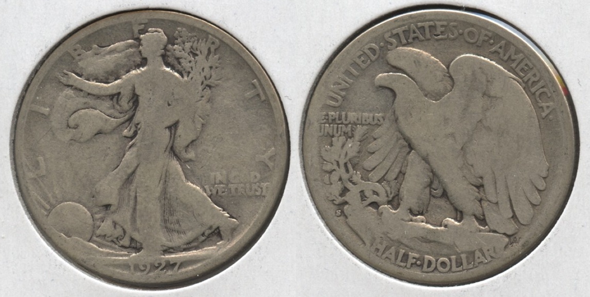 1927-S Walking Liberty Half Dollar Good-4 #q