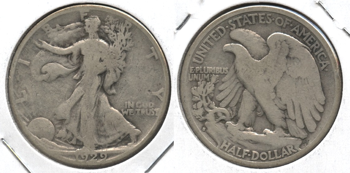 1929-S Walking Liberty Half Dollar Good-4 #g