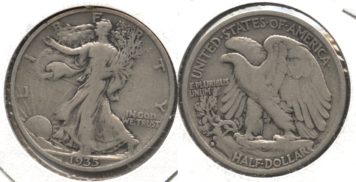 1935-S Walking Liberty Half Dollar VG-8 #g
