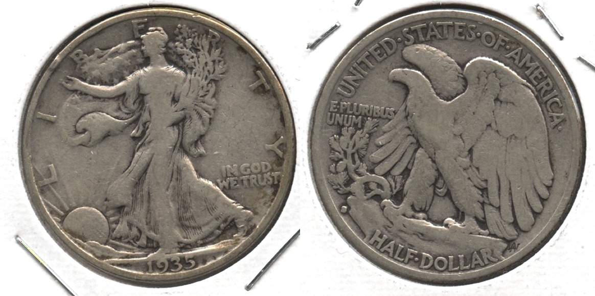 1935-S Walking Liberty Half Dollar VG-8 #l