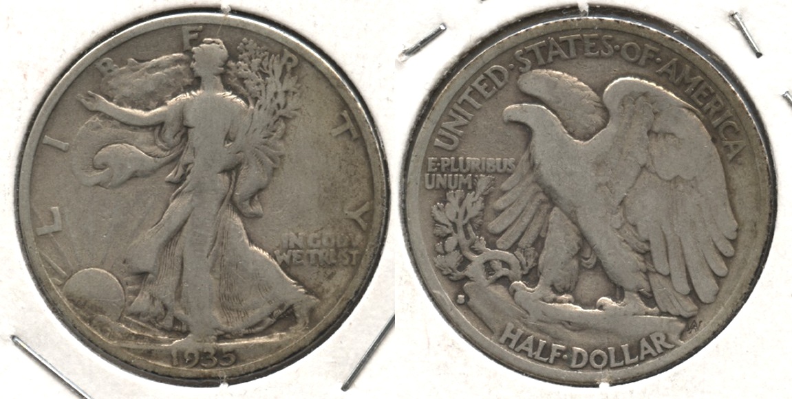 1935-S Walking Liberty Half Dollar VG-8 #p