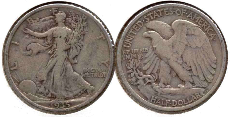 1935 Walking Liberty Half Dollar Fine-12 e