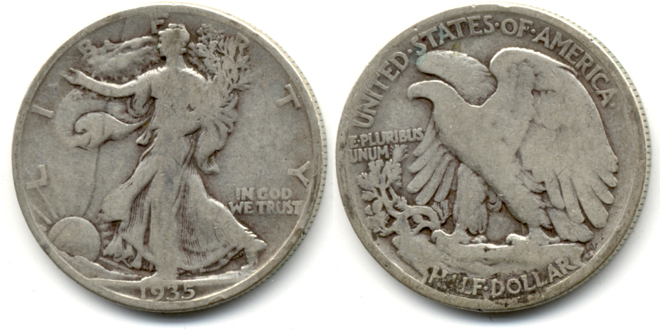 1935 Walking Liberty Half Dollar Good-4 a