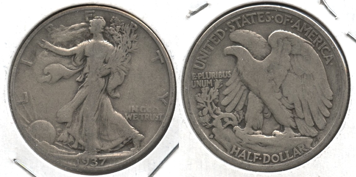 1937-S Walking Liberty Half Dollar VG-8 #c