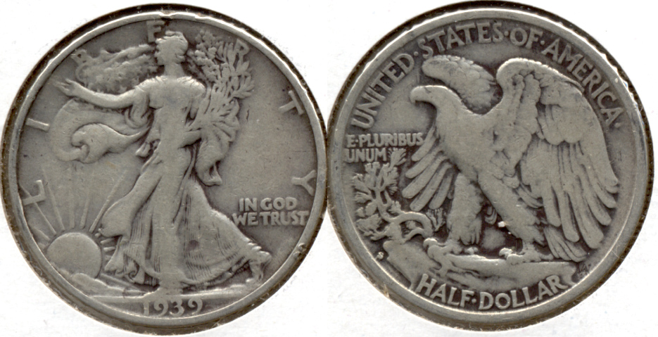 1939-S Walking Liberty Half Dollar Fine-12 i