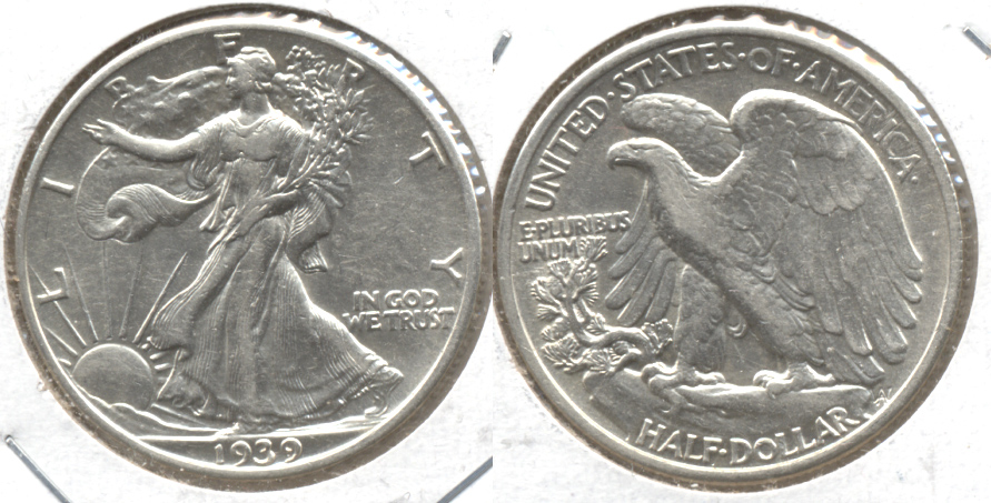 1939 Walking Liberty Half Dollar AU-50 q