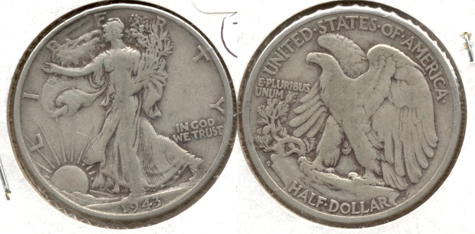 1943-S Walking Liberty Half Dollar Fine-12