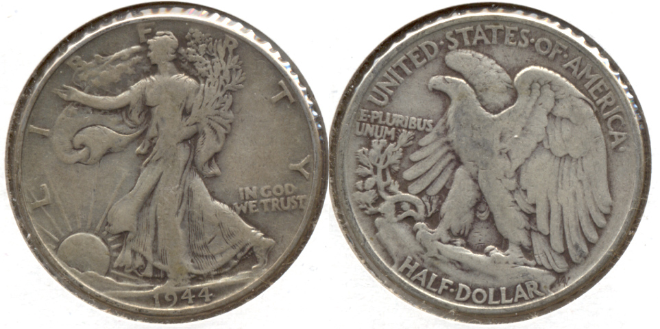 1944 Walking Liberty Half Dollar Fine-12 c