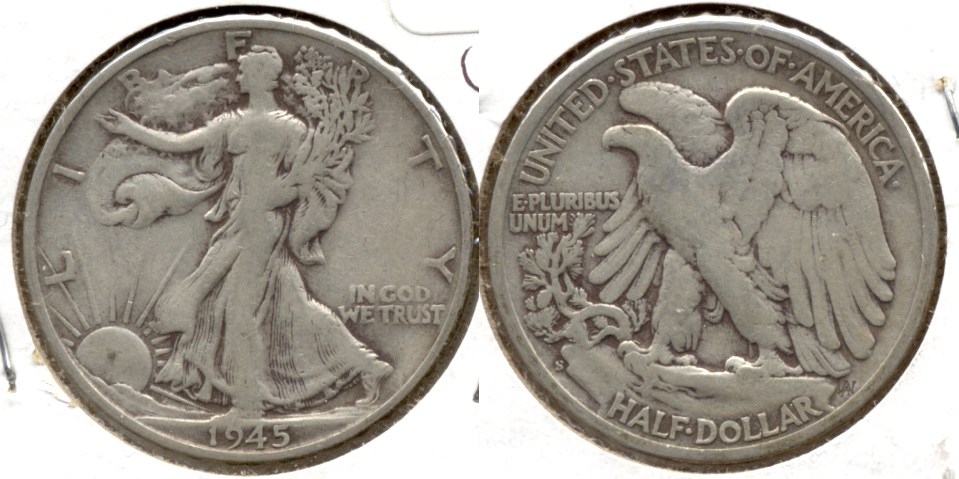 1945-S Walking Liberty Half Dollar Fine-12 c