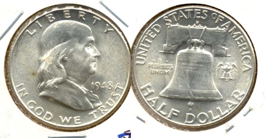 1948-D Franklin Half Dollar MS-60 o