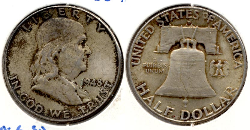 1948-D Franklin Half Dollar MS-60 p