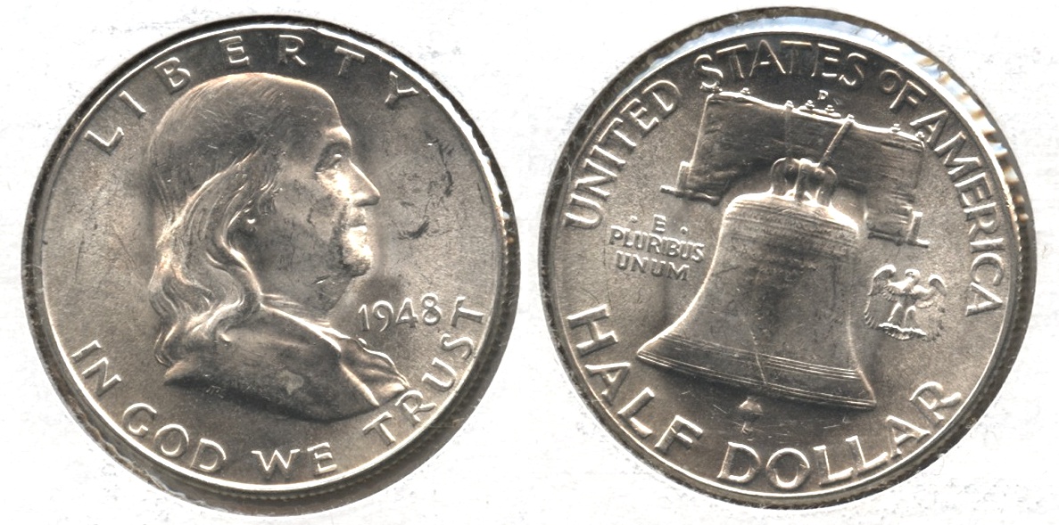 1948-D Franklin Half Dollar MS-60 #s