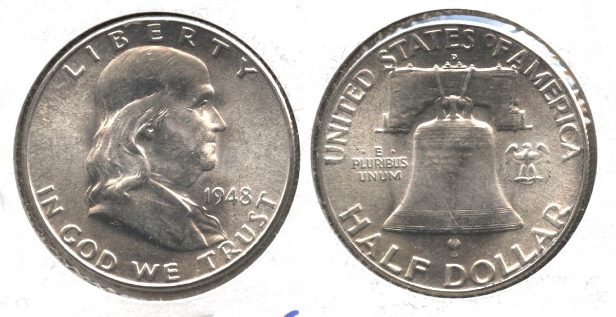 1948-D Franklin Half Dollar MS-63 #b