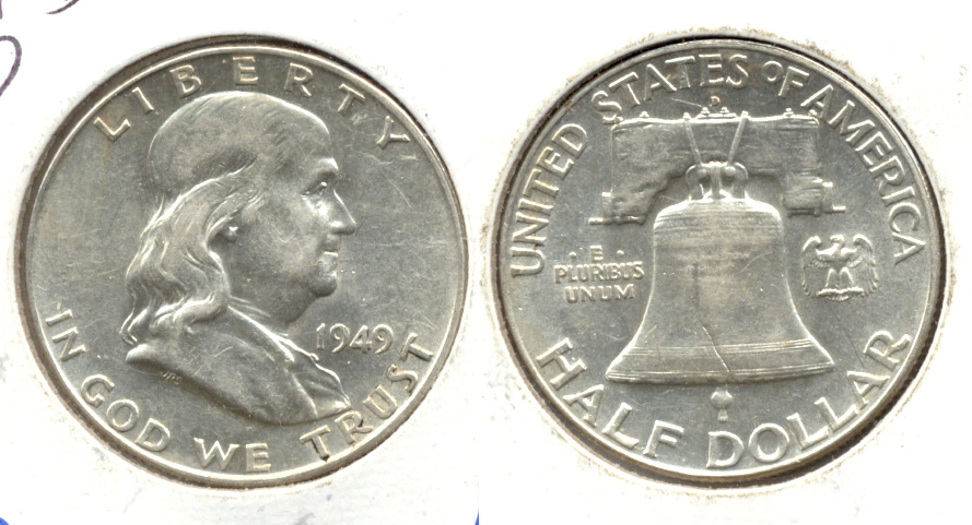 1949-D Franklin Half Dollar AU-50 i