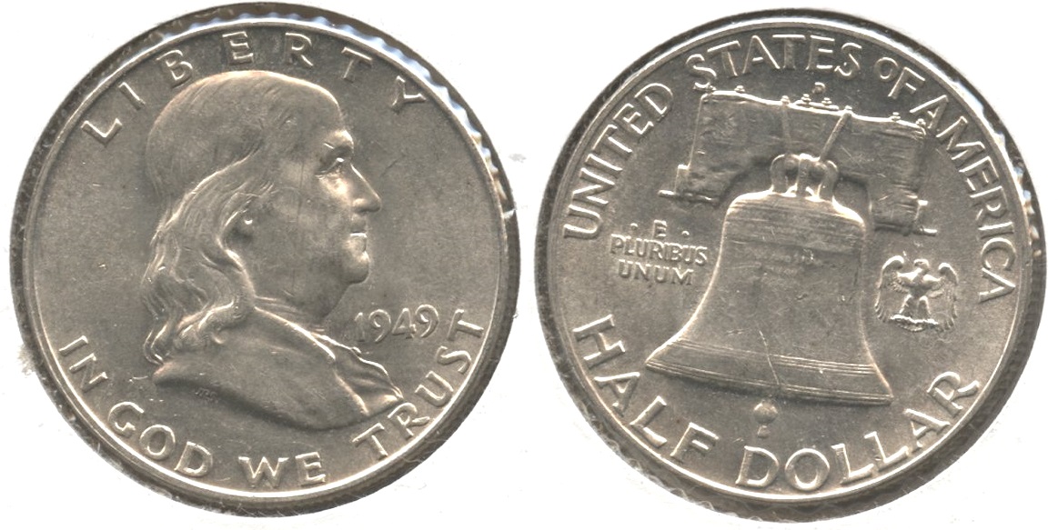 1949-D Franklin Half Dollar AU-50 #l