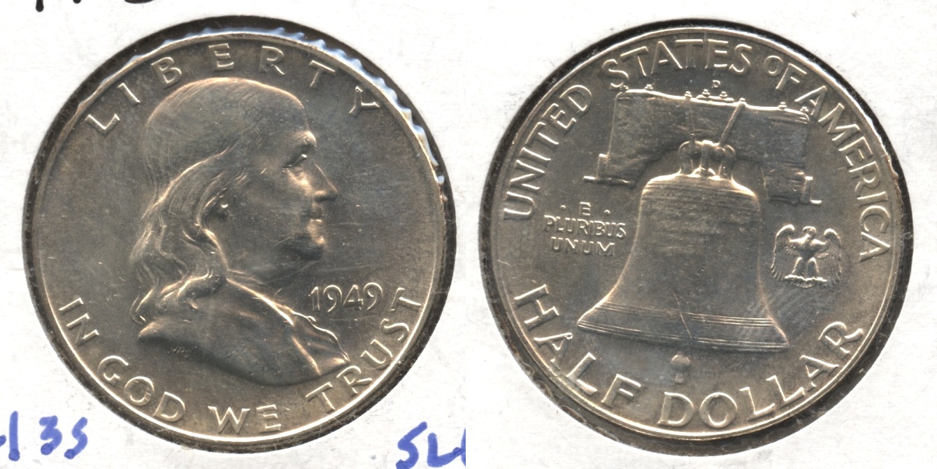 1949-D Franklin Half Dollar AU-55 #c