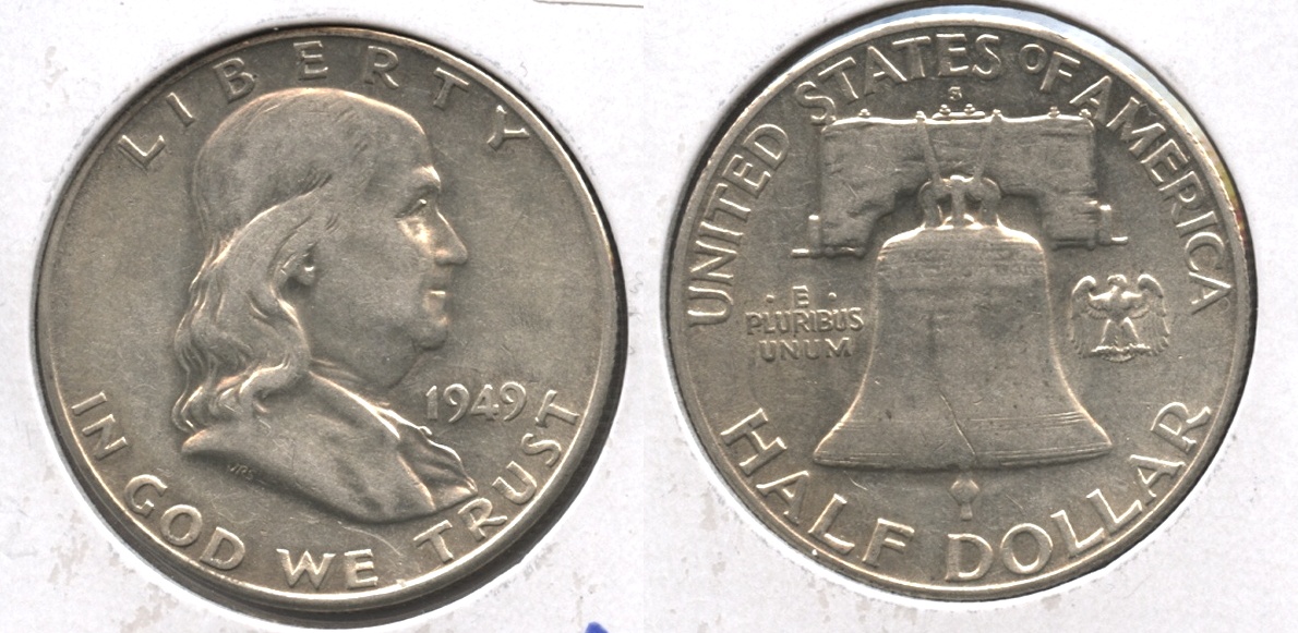 1949-S Franklin Half Dollar AU-50 #a