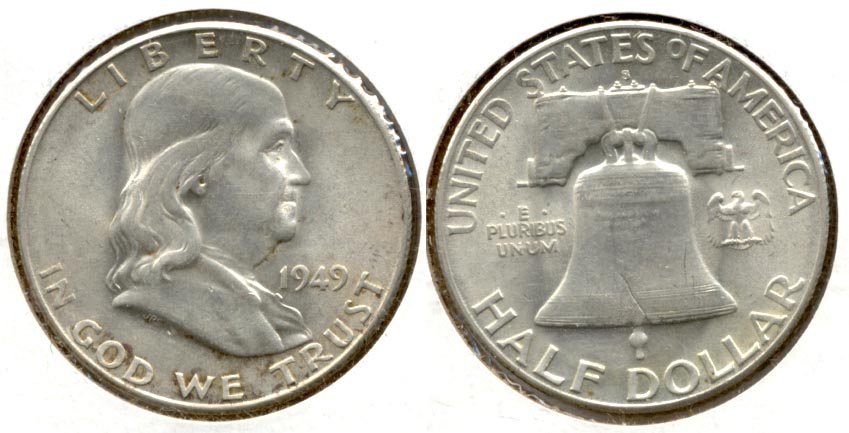 1949-S Franklin Half Dollar AU-55